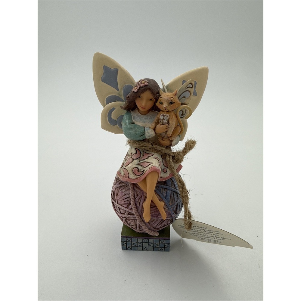 Jim Shore Heartwood Creek Feline Fairy 2009 No Box